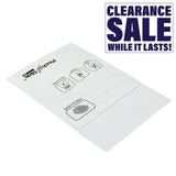 Mylar Pinch N Slide Exit Bags ASTM Child Resistant 3.4" x 3.7" - 1 Gram - White (50, 100, or 250 Count)