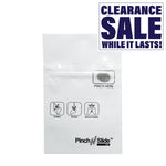 Mylar Pinch N Slide Exit Bags ASTM Child Resistant 3.4" x 3.7" - 1 Gram - White (50, 100, or 250 Count)