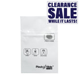 Mylar Pinch N Slide Exit Bags ASTM Child Resistant 3.4" x 3.7" - 1 Gram - White (50, 100, or 250 Count)