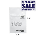 Mylar Pinch N Slide Exit Bags ASTM Child Resistant 3.4" x 3.7" - 1 Gram - White (50, 100, or 250 Count)