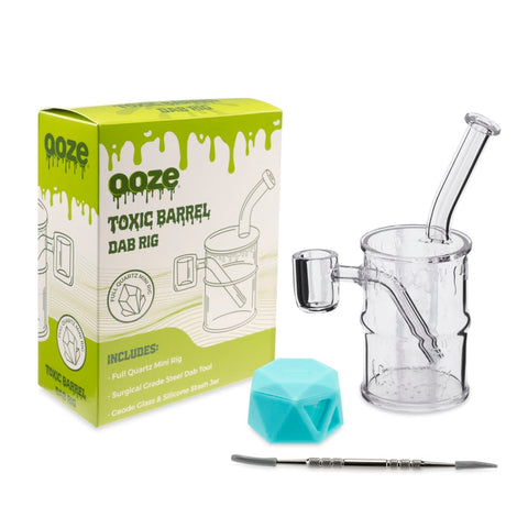 OOZE Quartz Mini Rig - Toxic Barrel - (1 Count)