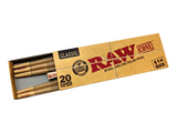 RAW Authentic Classic Pre Roll Cone 1 1/4 Size 84MM/24MM - 20 Cones Per Pack (12 Count Display)