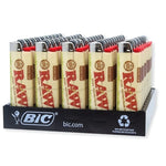 RAW Authentic Made By BIC Organic Lighter 50 Count Display  (50, 250 OR 500 Count)