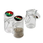 Roast & Toast Apothecary Glass Stash Jar With Vacuum Sealed Lid (12 Count)