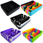 Smokezilla Silicone Ashtray With Tool Slots & Cache Debowling - 021757B - (8 Count Display)