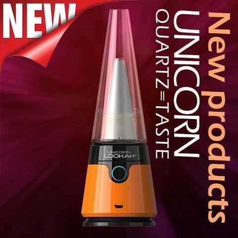 Lookah Unicorn Electronic Dab Rig - Orange-Vaporizers, E-Cigs, and Batteries