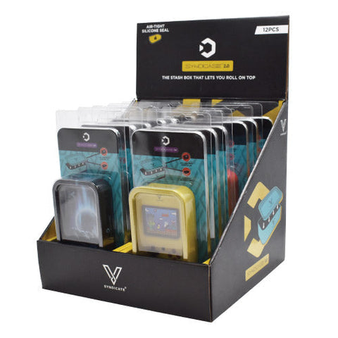 V Syndicate - Syndicase 2.0 Rolling Tray & Stash Box Combo - Gamer Culture Designs - (12 Count Display)