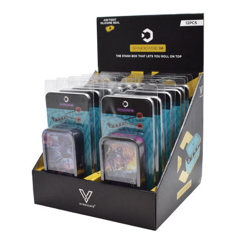 V Syndicate - Syndicase 2.0 Rolling Tray & Stash Box Combo - High Science Designs - (12 Count Display)