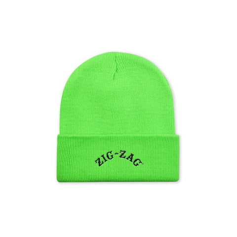 Zig-Zag Logo Beanie - Neon Green (1CT, 3CT OR 6 Count)