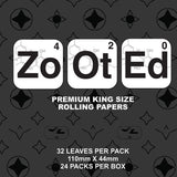 Zooted Premium King Size Natural Rolling PaperZ